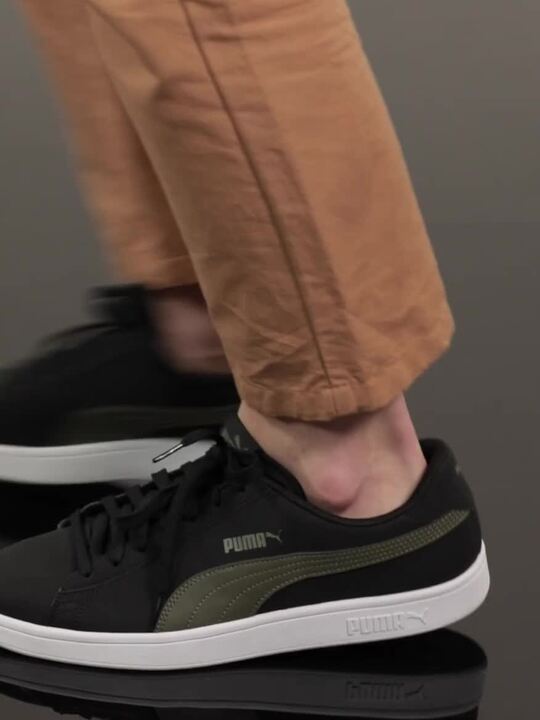 Buy Puma Unisex Black Smash v2 Buck Sneakers Casual Shoes for