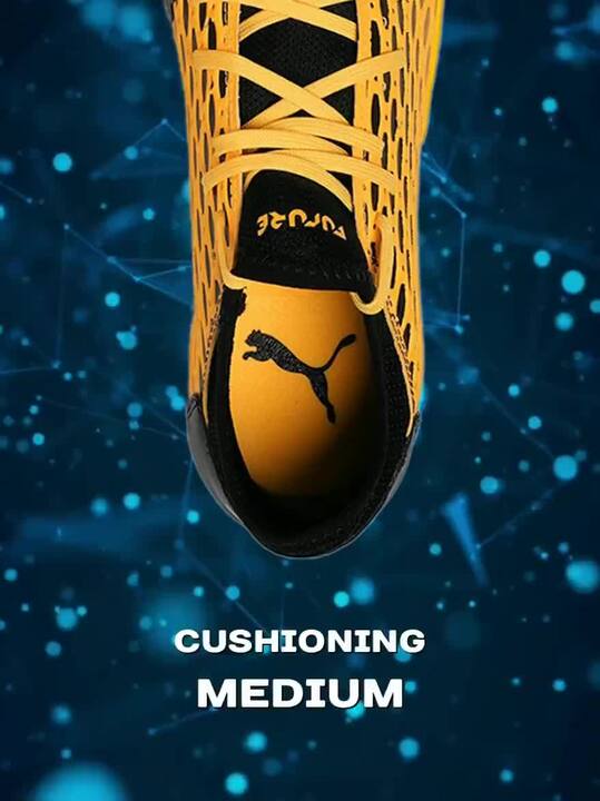 Buy Puma Men Yellow Black Future TT Football Shoes Sports