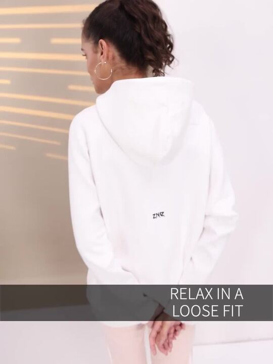 Hvit×zu sweat Buy ADIDAS Z.N.E. Loose Fit Hooded Sweatshirt - Sweatshirts for
