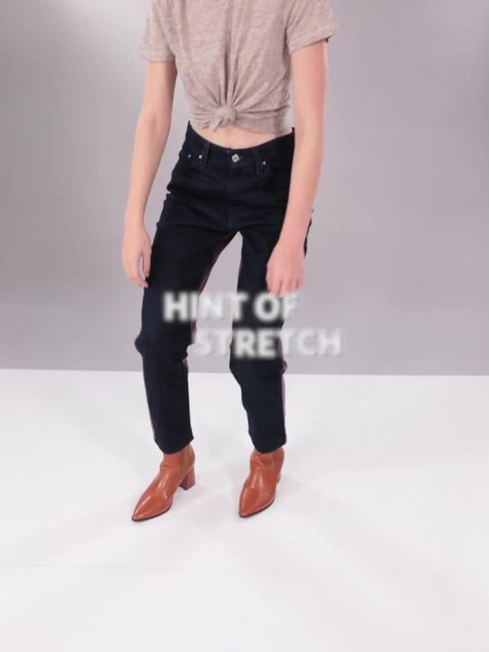 Buy Levis Women Blue And Maroon Tapered Fit High-Rise