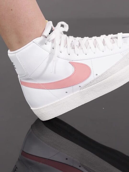 Buy Nike Women White Printed BLAZER MID '77 Leather Mid-Top