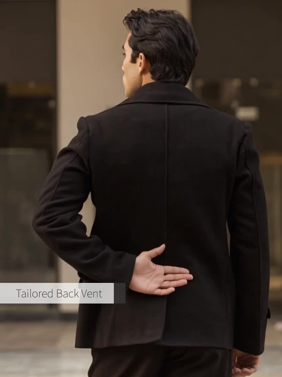 Buy JAVINISHKA Double-Breasted Pea Coat - Coats for Men 31773676