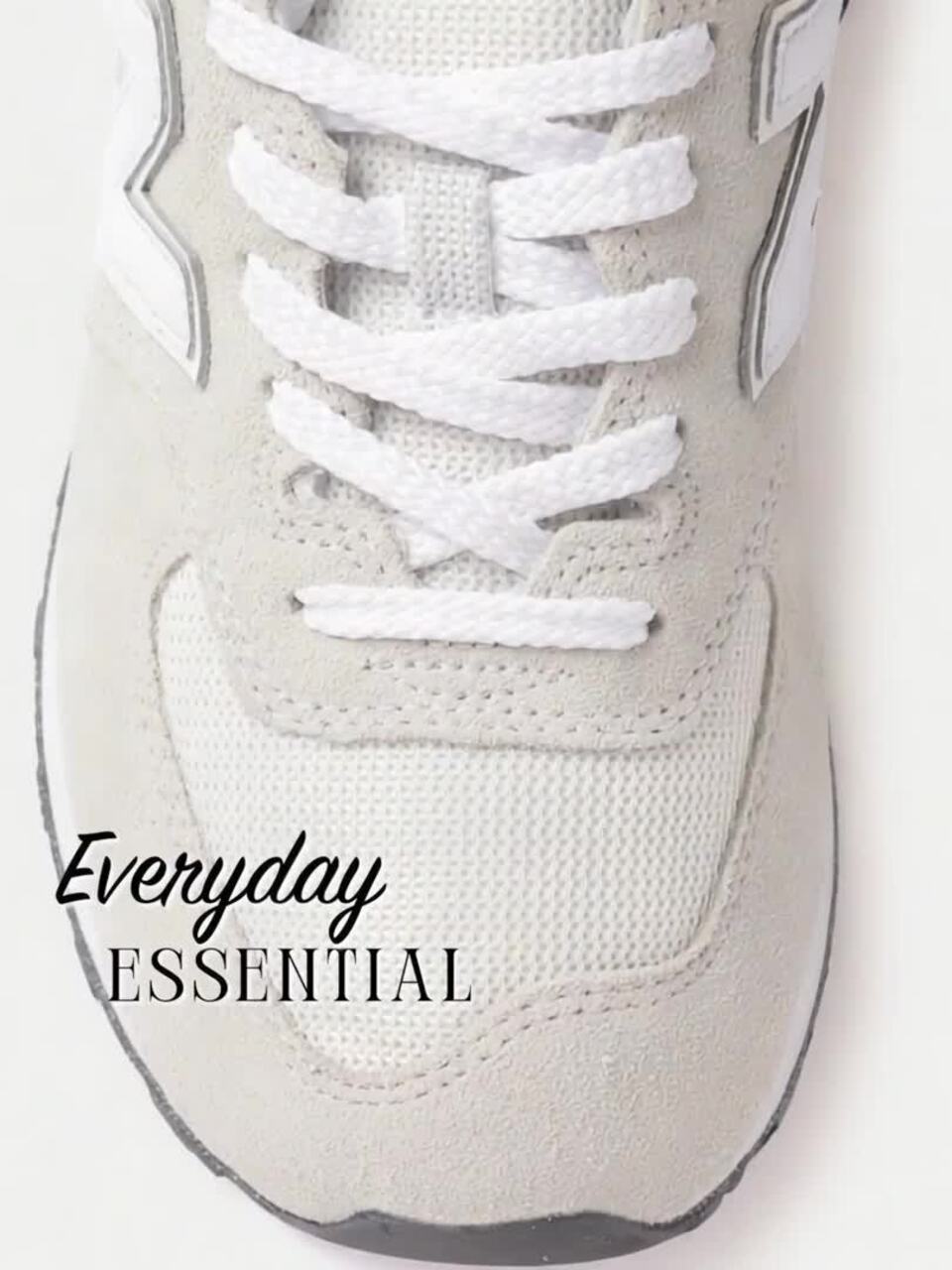 Buy New Balance Men 574 White Woven Design Suede Sneakers - Casual
