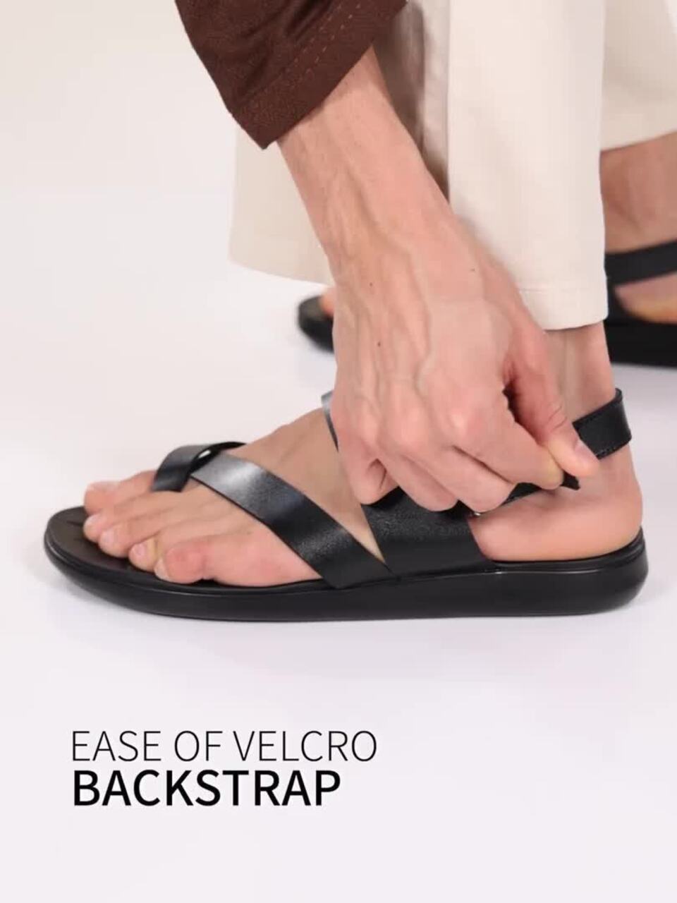 Buy Mochi Men Ethnic Leather Comfort Sandals Sandals for Men