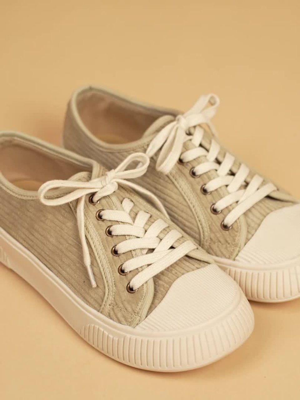 Buy Theater Women Wicked Brothers Beige Lace-Up Sneakers - Casual