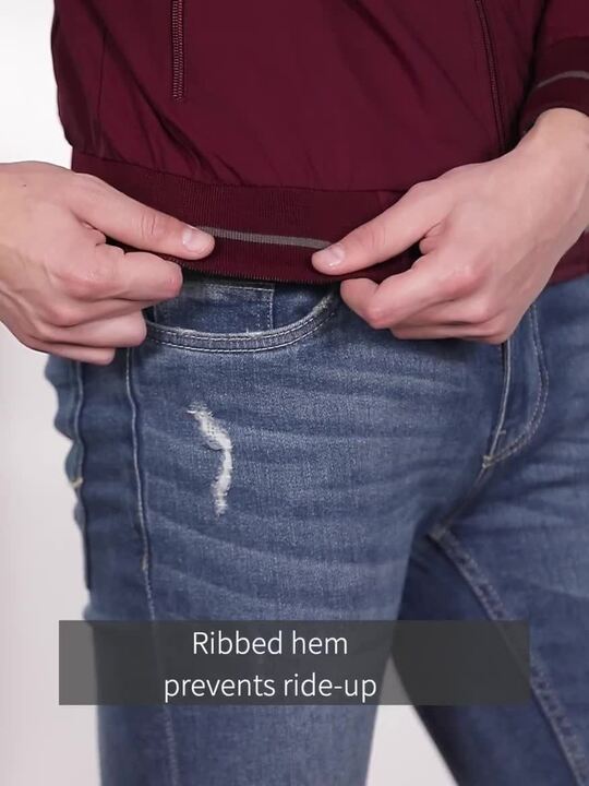 Buy Fort Collins Men Maroon Reversible Bomber Jacket Jackets for