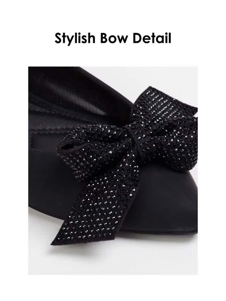 Buy Ginger by Lifestyle Embellished Pointed Toe Ballerinas with