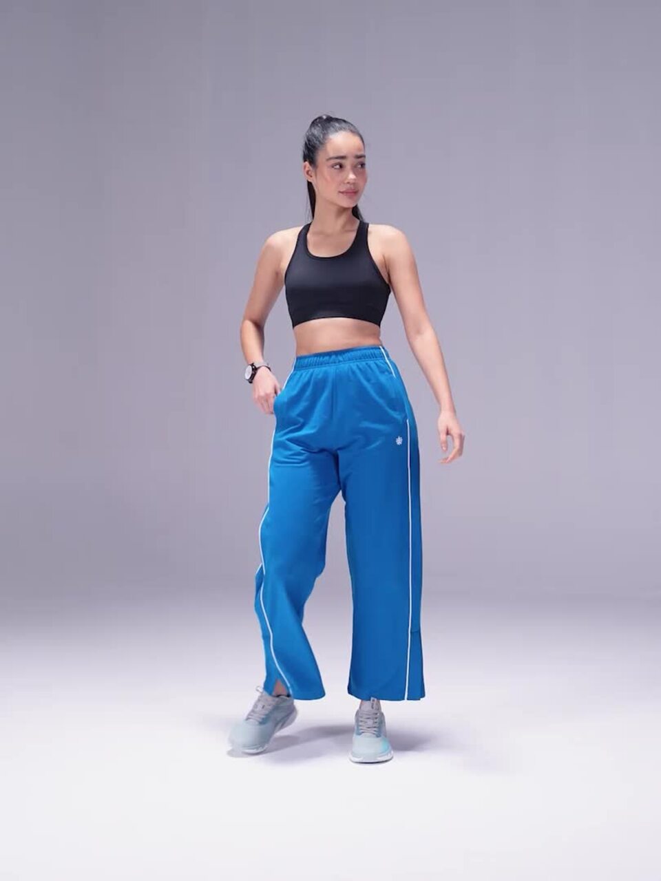 Buy CULT Women Blue Community Straight Trackpants - Track Pants