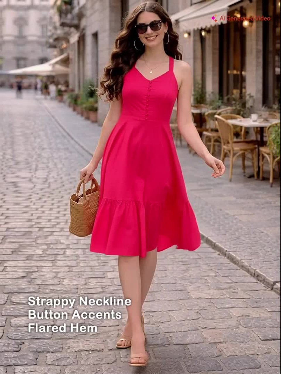 Buy MABISH by Sonal Jain Pure Cotton Strappy Midi Dress - Dresses