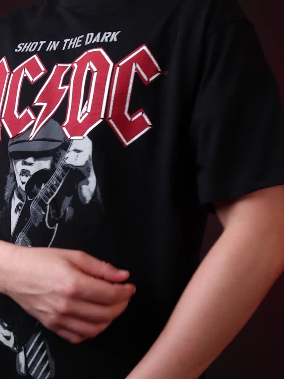 Buy Free Authority Young Men Acdc Printed Oversized Tshirt