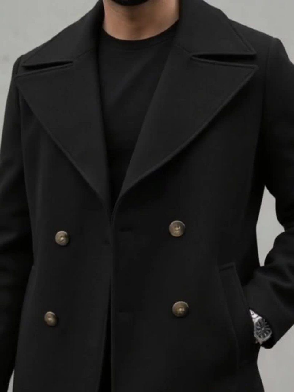 Buy StyleCast x Revolte Men Double-Breasted Over-Coat - Coats for