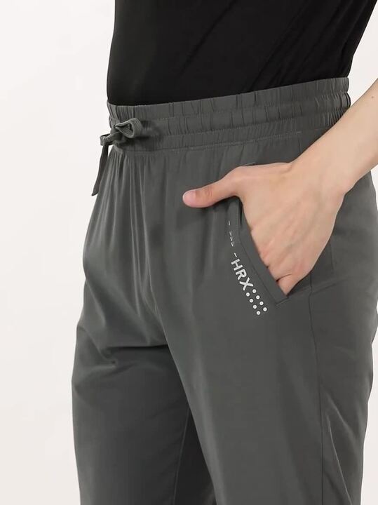 Buy HRX by Hrithik Roshan Active Men Charcoal Grey Solid Rapid-Dry