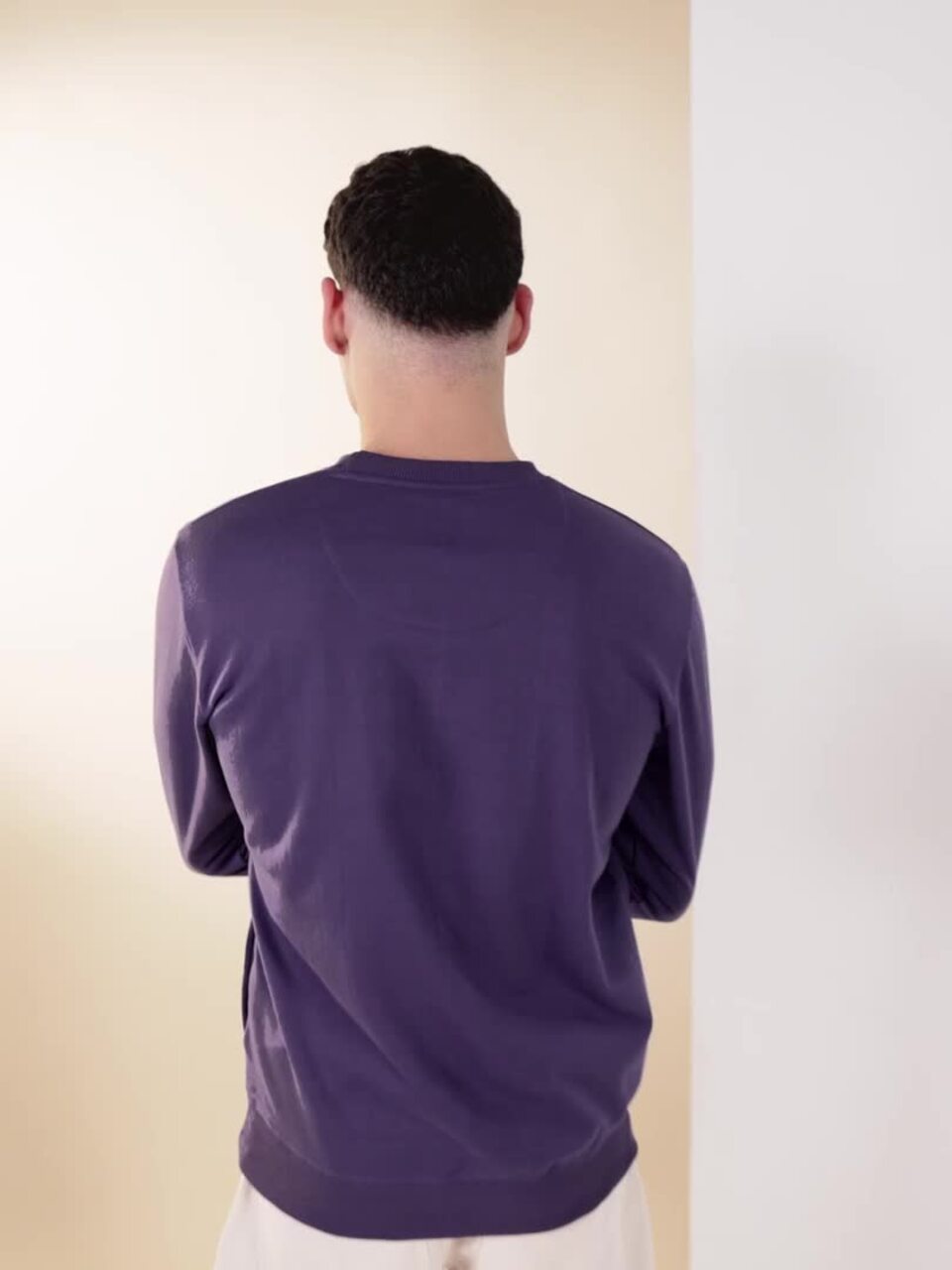 SUNDAYS BEST CREW NECK SWEAT FADEPURPLE SUNDAYS BEST CREW NECK