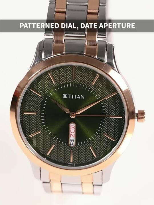 Buy Titan Karishma Quartz Analog With Green Dial Watch For Men