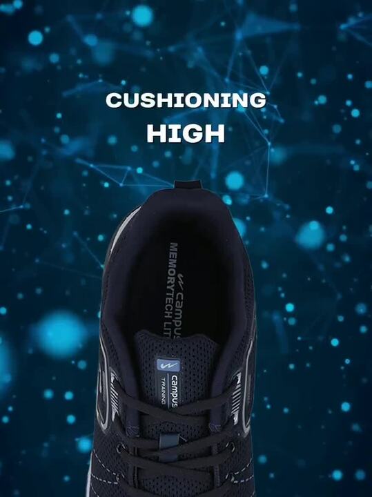 Buy Campus Men BRAZIL ADV PRO Navy Blue Mesh Running Shoes