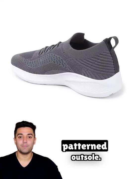 Buy HRX by Hrithik Roshan Men Grey Textured Round Toe Lightweight