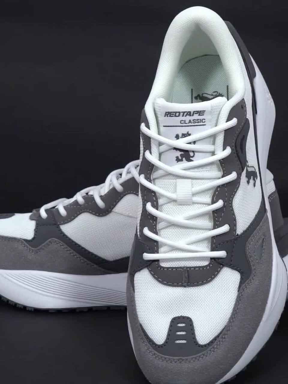 Buy Red Tape Men Textured Lace-Ups Round Toe Sneakers - Casual