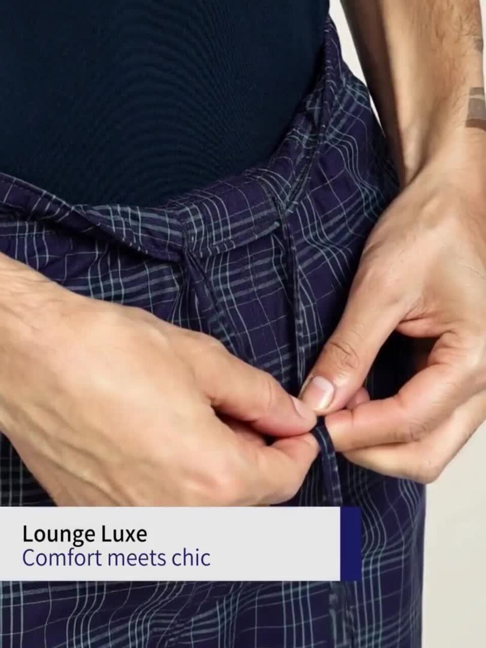 Buy XYXX Men Checked Cotton Lounge Pants - Lounge Pants for Men