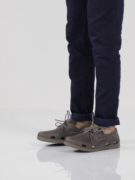 Crocs Boat Shoes Mens Sepatu Crocs Beach Line Boat Shoe Uk 10