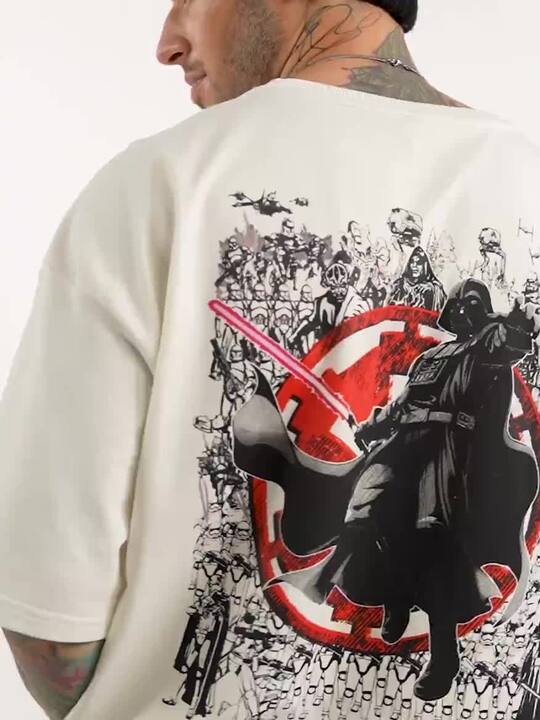 Buy The Souled Store Men Star Wars Dark Side Printed Cotton