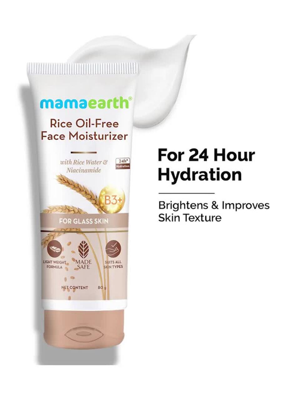 Buy Mamaearth Rice Oil-Free Face Moisturizer with Rice Water - Main Image