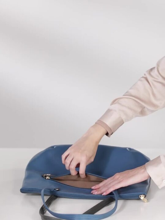 Buy Baggit Blue Structured Tote Bag Handbags for Women 14323580