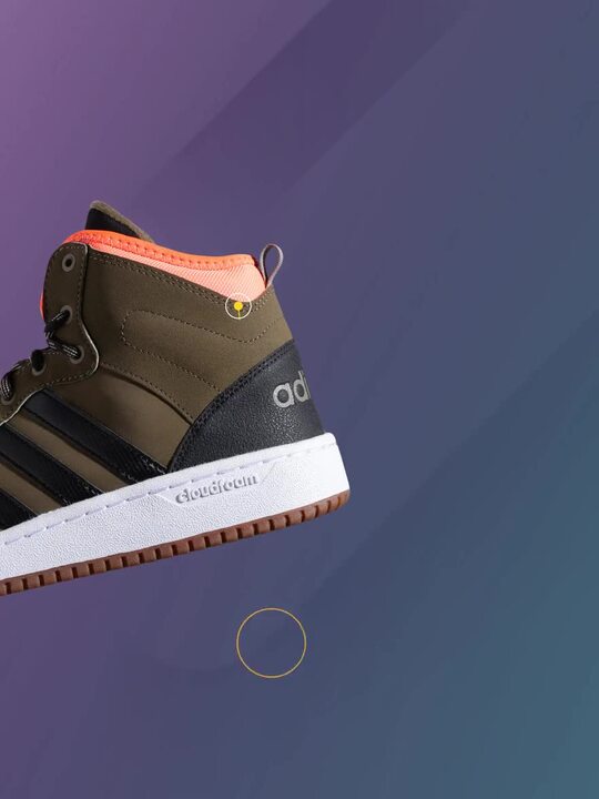 Buy ADIDAS NEO Men Olive Green & Black CloudFoam Hoops WTR