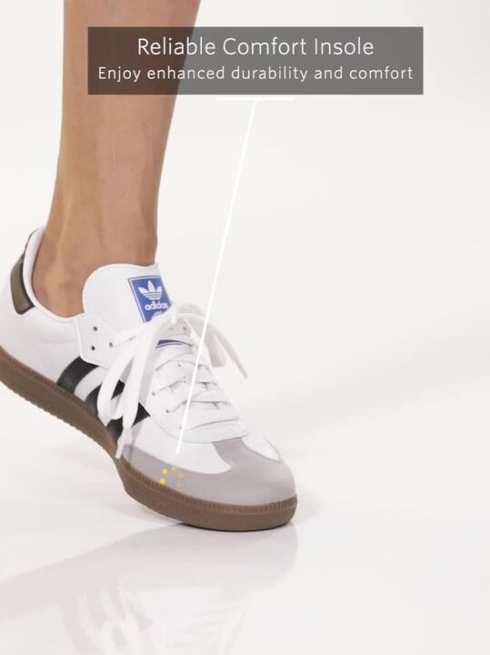 Buy ADIDAS Originals Men White & Grey Samba Vegan Sneakers