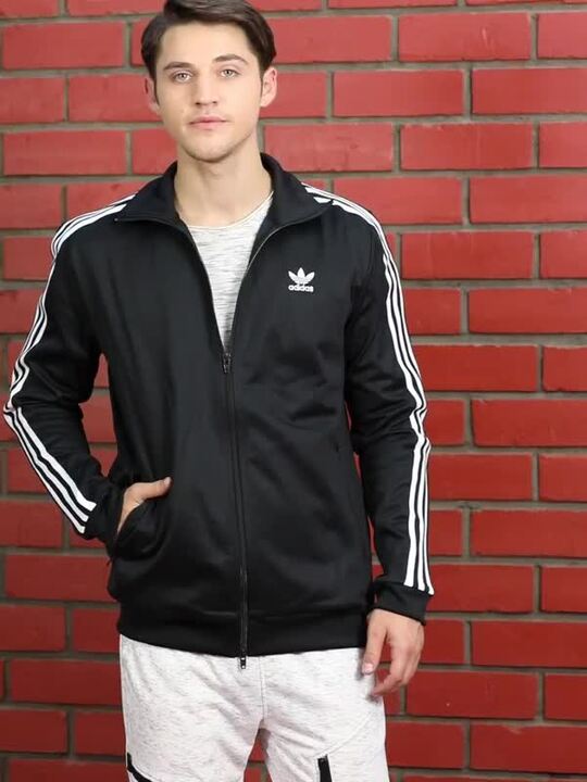Buy Adidas Originals Men Black Beckenbauer Solid Sporty Jacket