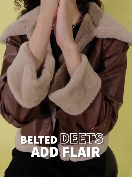 Convertible Faux Fur Tippet Coat 美品 美品！Convertible Faux Fur Tippet Coat