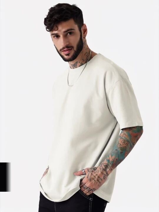 Buy The Souled Store White Drop-Shoulder Oversized Cotton T