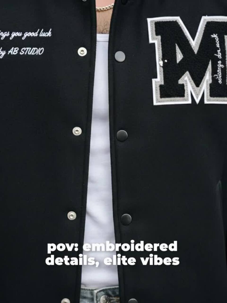 Buy KPOP Men Brand Logo Colourblocked Varsity Jacket with