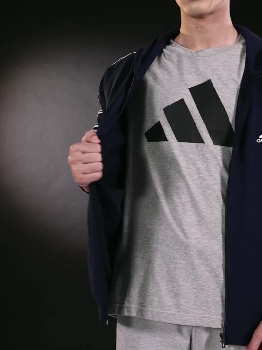Buy ADIDAS 3 Stripes FT FZ Outdoor Open Front Jacket - Jackets for