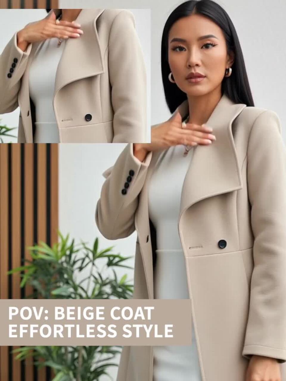 Buy StyleCast x Revolte Shawl Collar Single-Breasted Overcoat