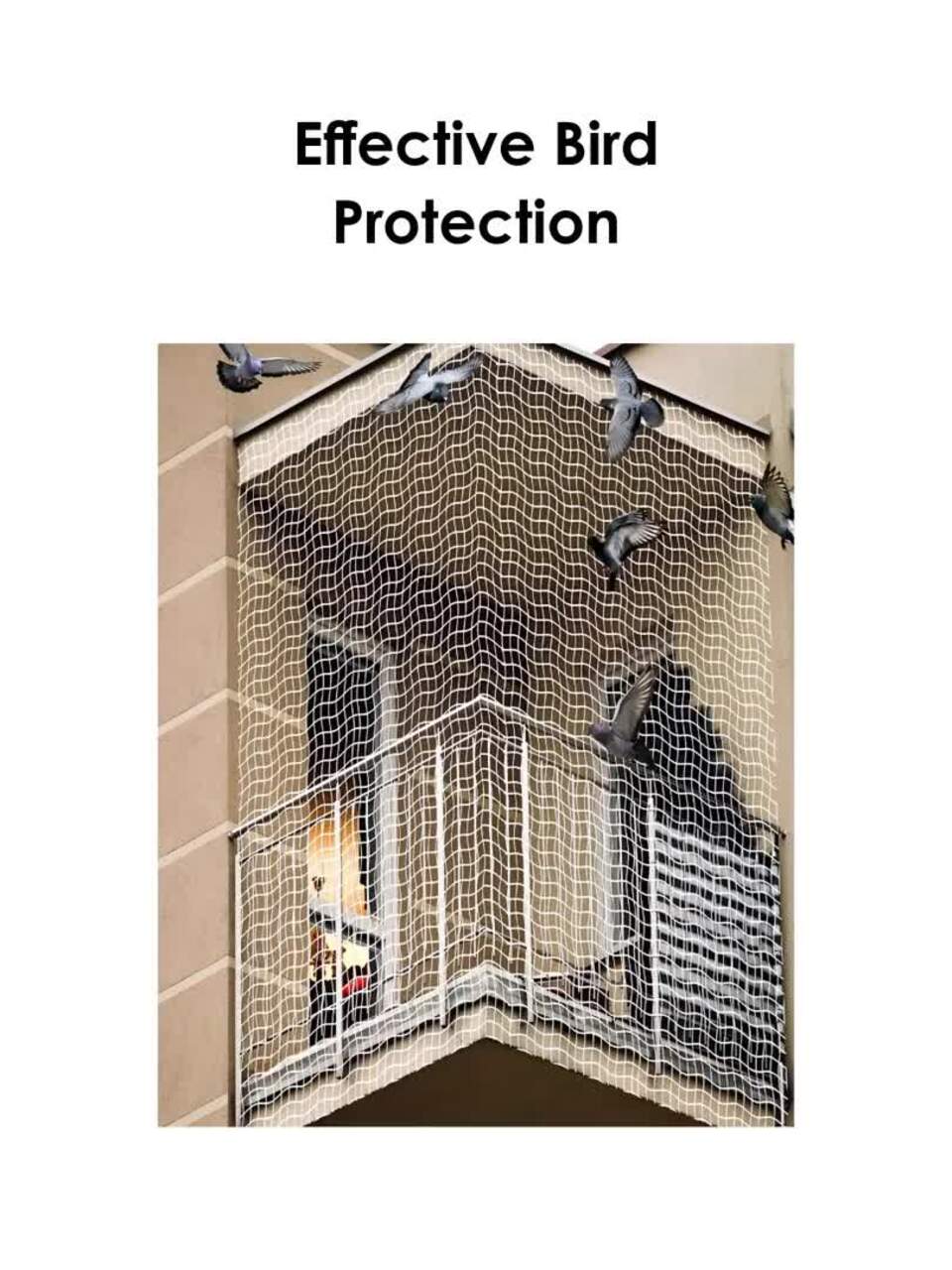 Buy Kuber Industries White Pigeon Anti Bird Net| - Garden