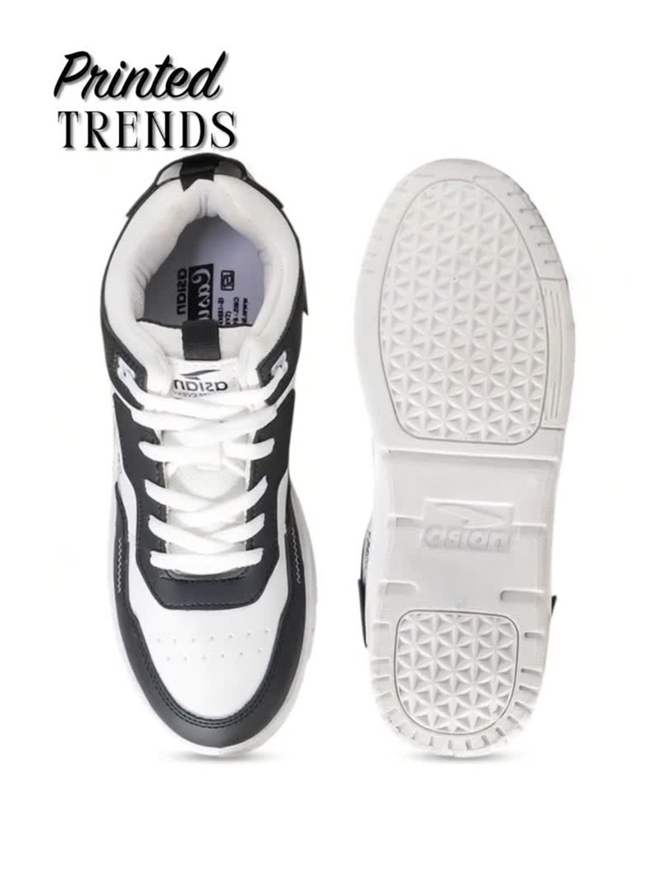 Buy ASIAN Nexus Men Printed Monochrome Sneakers - Casual Shoes for