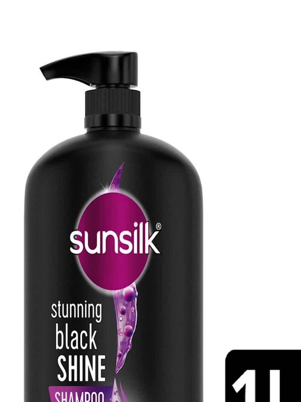 Buy Sunsilk Radiant Black Shine Shampoo - 1 L - Shampoo for Unisex
