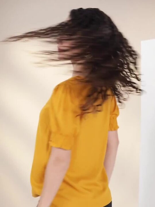 Buy all about you Women Mustard Yellow Solid Smocked Detail