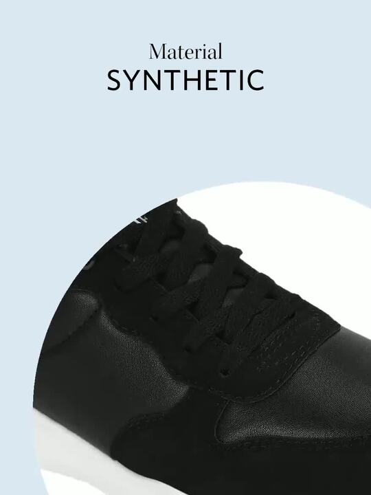 Buy Mode by Red Tape Women Black Synthetic Walking Shoes Sports