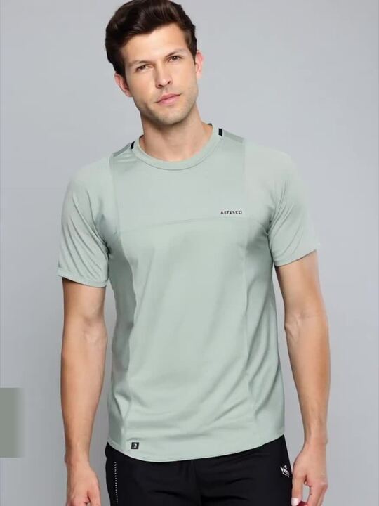 Buy Decathlon ARTENGO Men Quick Dry Short Sleeve Tennis T-Shirt