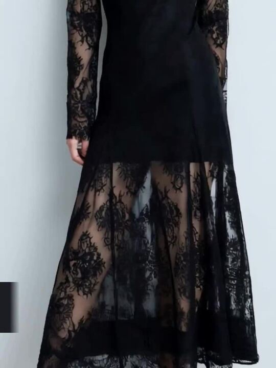 Buy MANGO Lace Maxi Dress - Dresses for Women 30543606 | Myntra