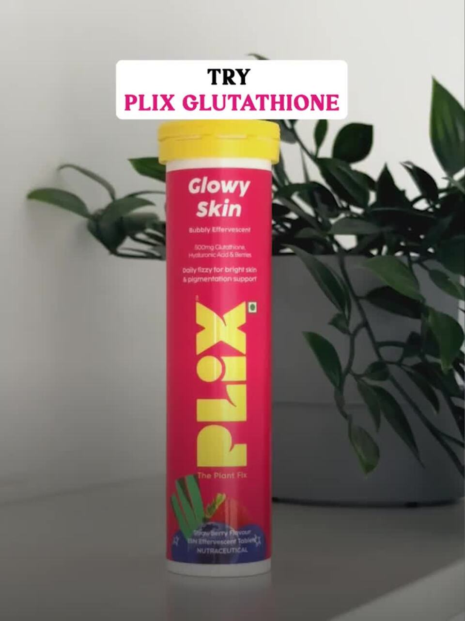 Buy PLIX THE PLANT FIX Set of 12 Glowy Skin Glutathione Tablets