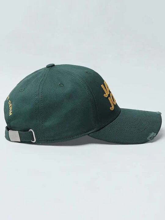 Buy Jack & Jones Men Green & Yellow Embroidered Baseball Cap