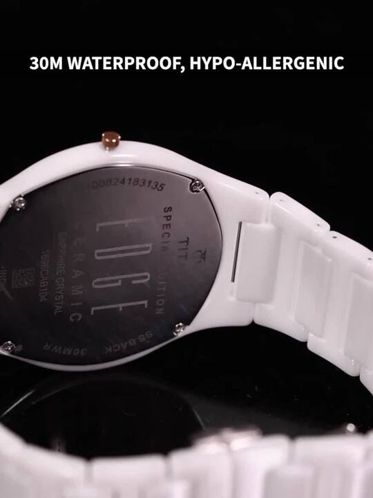 Buy Titan Edge Ceramic Quartz Men Analogue Watch 1696QC04
