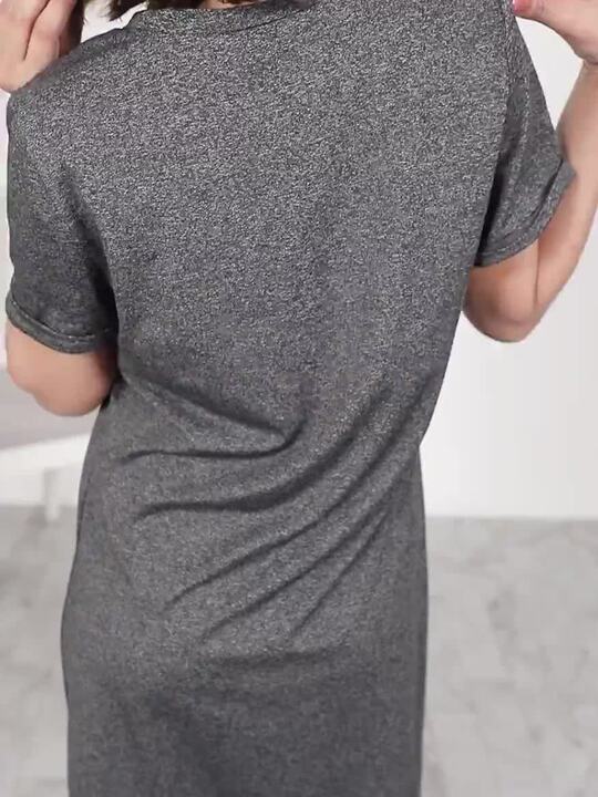 charcoal grey t shirt dress Oh My Stars T-Shirt Dress main image 0