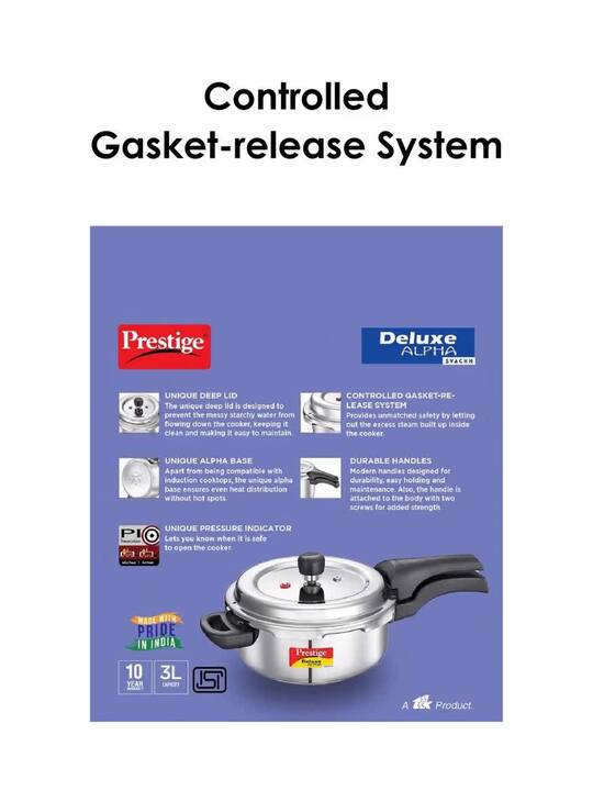 Buy Prestige Deluxe Alpha Svachh Silver Stainless Steel Spillage