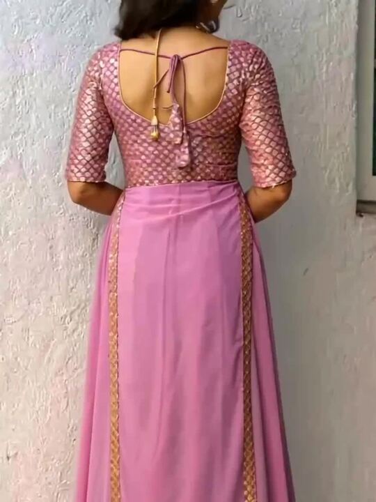 Buy KALINI Embroidered maxi Ethnic motifs Georgette Fit and Flare Dresses -  Ethnic Dresses for Women 30621109 | Myntra