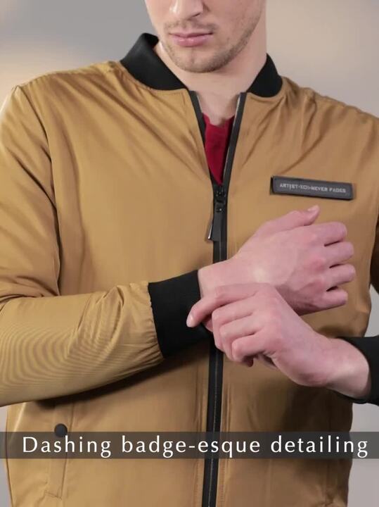 Buy SPYKAR Men Khaki Solid Bomber Jackets for Men 10758902 Myntra