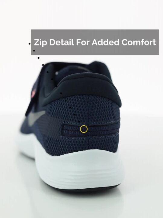 Buy Nike Men Navy Blue Solid REVOLUTION FLYEASE Running Shoes