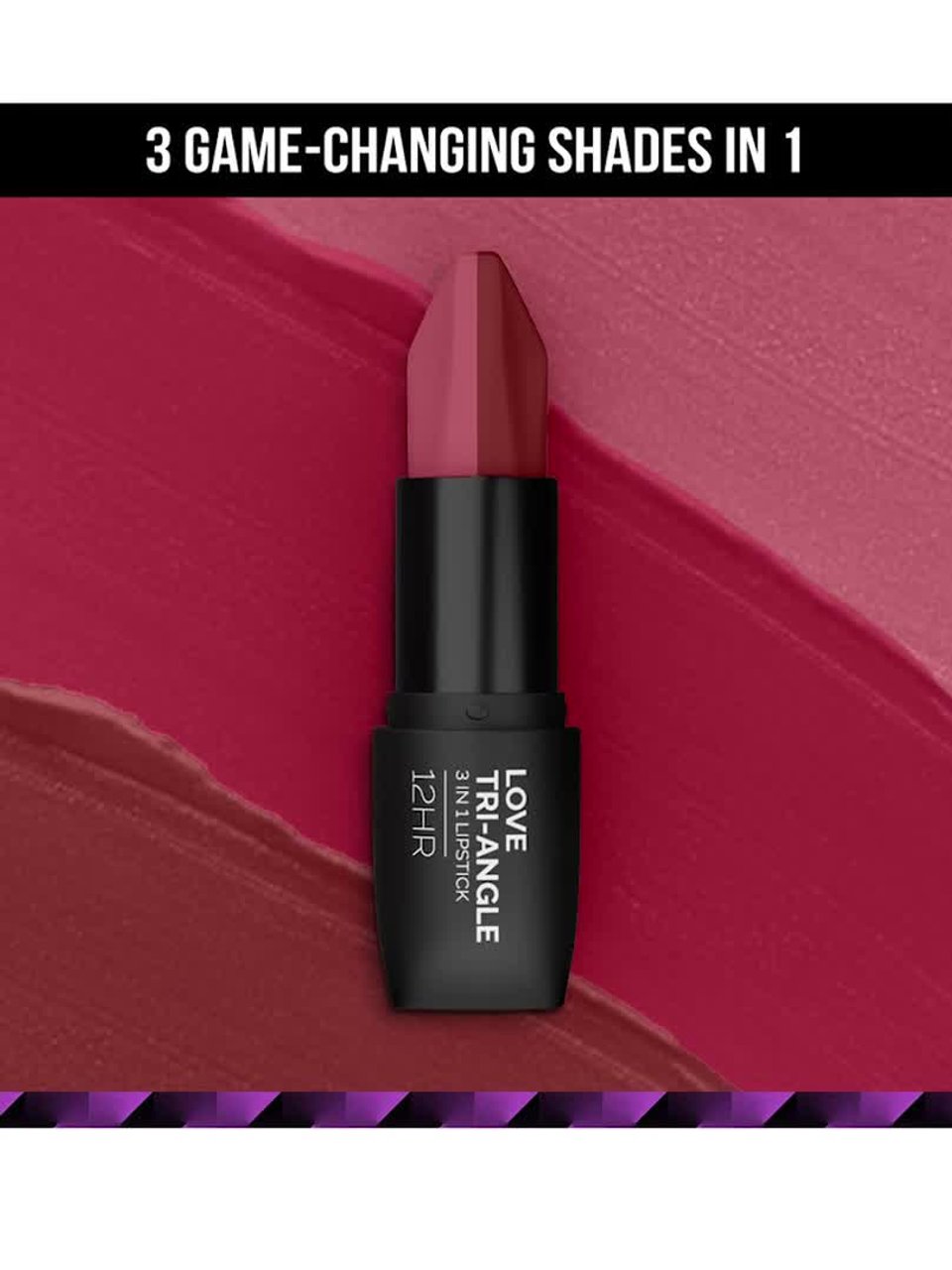 Buy STAZE 9to9 Love Tri-Angle 3 in 1 Transferproof Lipstick 3.8 g